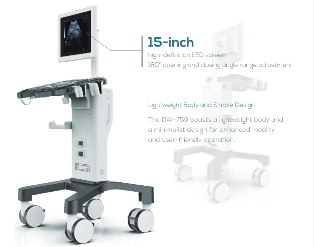 Trolley Black and White Ultrasound Diagnostic System