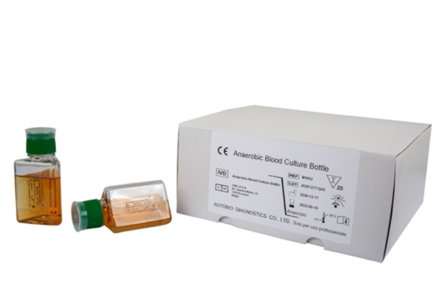 Manual blood culture bottle