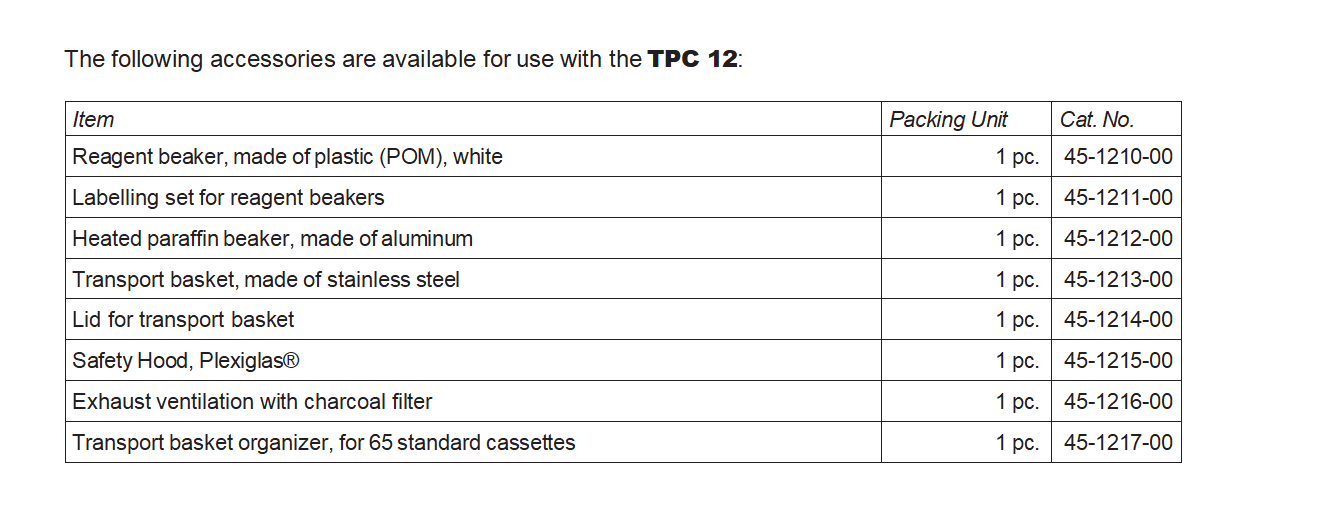 TPC 12 Carousel Tissue Processor
